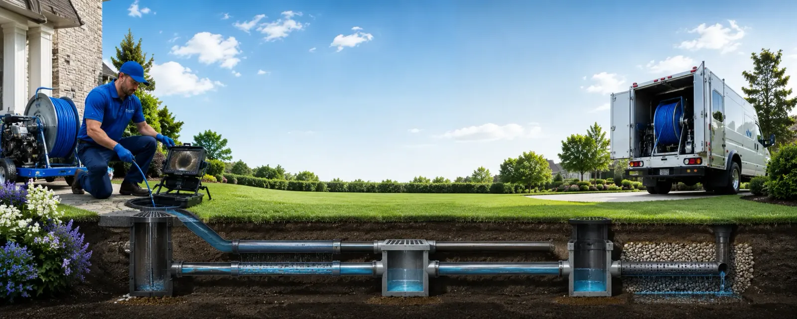Outdoor drain cleaning information for Bedford, NY